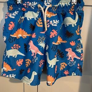 Cat & Jack Dinosaur Print Kids Shorts - Blue and Multicolor